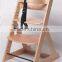 EN14988 Beech wood multifunctional baby high chair 3 in 1 high chair baby feeding