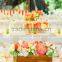 Wooden wedding decoration table centerpiece