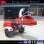 trailer towable 50hp diesel engine wood chipper with two hydraulic feeding rollers