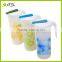 High quality PP water jug sets plastic cold kettle juice bottle tea bottle with cups