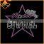 2017 Latest Custom Fashion Rhinestone Hotfix Transfer Motif