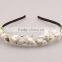 Decorated fabric flower anadem,artificial fabric rose headflower for girls hair jewelry
