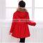 new design winter woolen coat for girls/fur collar for kids girls