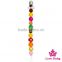 8NZ441-2 Lovebaby wholesale colorful plastic Candy Chunky ball personalized pacifier clips