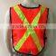 High performance adjustable mesh safety vest with PVC tape