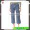 High quality custom newest fashion stretchy blue denim jeans women Sailor Jeans