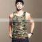 OEM wholesale soft textile camouflage tank top men gym wear cutomized