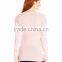 Women Pink Sweater Snowflake Pattern Christmas Pullover