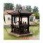 Four corner pavilions preservative carbonized wood pavilion square column or columns