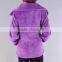 Purple beautiful 100% cotton hoodies blank for women warm in winter