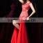 Prom Formal Evening Dress A-line V-neck Floor-length Satin Party dress P040
