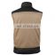 Men's 100% polyester padding fleece lining work vest warmer