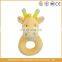 Cute infant baby plush handbell animal crinkle toy rattle