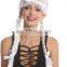 White party wigs with braids P-W215