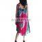 Wholesales fashion sexy v neck tie dye dress .