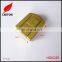 Shiny gold metal lock for wooden box