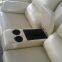Home theater recliner sofa,genuine leather electric recliner sofa with console