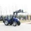 55HP 554 Small agricultural tractor with front loader bucket