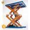 7LSJG Shandong SevenLift Roller Top Foot Pump Hydraulic Manual Lift Table