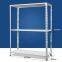 grey light duty slotted angle shelving