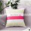simple Striped printed cotton canvas throw pillow covers home decorative