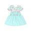 Girl Stripe Flower Twirl Dress Baby Frock Design Pictures Kids Summer Clothes 2019