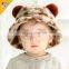 Autumn and winter new baby hat cover  boys and girls cartoon leopard Plush basin hat warm hat