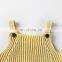 100% cotton knitted Autumn design fancy fashion Strap Baby Knitted romper