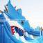 Shark Attack Water Slide Inflatable Commercial Children Bouncer Slide With Pool