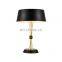 Best price wholesale Modern hotel bedside black metal desk table lamp