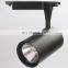 black shell straight type 30w COB spotlight LED track lights the exhibition hall clothing store lights