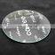 Round tempered glass chopping board