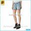 2016 OEM Service Ripped Acid Washed Short Jeans For Girls