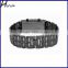 Men's Lava Black Stainless Steel Bracelet Watch Black and Blue LED Digital Watch WP002