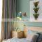 American Vintage Colorful Metal Wall Lamp Adjustable Indoor Wall Lights