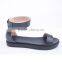 Happy feet low price wholesale ladies platform zipper up annulus ankle sandals