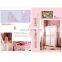 Children bedroom furniture set Princess modern designs girls Pink color solid wood bunk bed kids children bunk bed