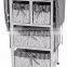 Corner Housewares Ironing Board Center with laundry hamper