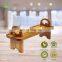 Acacia Wooden Serving Board on Stand Contemporary Raised Wooden Serving Platter Elegant Hand-Finished Home Decor Counter Shelf