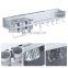 Stainless Steel Wall Hanging Shelf Organizer Rack for Kitchen Spice Rack  with Removable Hooks