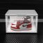 Clear Customized Shoe Box With Custom Logo Sneaker Side Open Voice Control Pull Out shoe box with led light