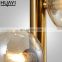 HUAYI Home Villa Corridor Indoor Decoration Glass Contemporary Brass Antique Wall Lighting