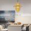 HUAYI Hot Selling Bamboo Modern Decoration E27 5W Indoor Restaurant Hotel Garden LED Pendant Light