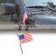 37CM Black Aluminum Multifunctional Flagpole USA Flag Antenna for Jeep Wrangler JK