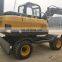 China hot sale 7 ton wheel excavator with cheap price LX75