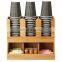 Bamboo Coffee Storage Box Paper Cup Storage Amazon's Favorite Tea Box Table Top Sugar Box