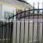 Welded Galvanized Black Powder Coating Wrought Iron Fence /Ranch /Garden/Pool Steel Fencing with Flattened Spear