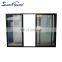 Double Glaze Door Stacker Doors Triple Track Sliding Doors With Security Mesh For Residential House