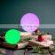 led solar motion sensor light ball DC recharge sphere restaurant 16 colors table lamp