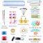 DIY 100PCS Aluminum Colorful Knitting Needle Tool Set Crochet Hook Set